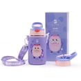 thumbnail image 1 of Botella de Agua para Niños 473ml Peluchina | Con Funda, 2 Tapas, 2 Popotes y Cepillo | Libre de BPA | B Life, 1 of 7