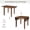 Brown, variant on TOPMAX 3-Piece Wood Drop Leaf Breakfast Nook Dining Table Set with 2 X-back Chairs for Small Places, Espresso(old sku:SP0000164AAP)