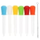thumbnail image 1 of 6 goteros de silicona para medicamentos, pipetas de líquido transparente de 5 ml con cepillo de limpieza., 1 of 8