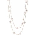 thumbnail image 1 of Collier de Perles à Double Couche Collier de Perles Simulées Collier de Fausses Perles pour Femmes, 1 of 9