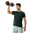 thumbnail image 3 of Men's Lightweight Performance T-Shirt with Moisture-Wicking Fabric and Raglan Sleeves - Large, Olive Green, 3 of 7