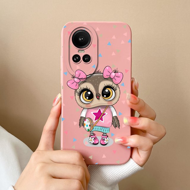 Cases For Oppo Reno 10 Pro 5G Heart Butterfly Full Protection Soft Liquid Silicone Black Phone Cover For Oppo Reno10Pro Funda TYP269 OPPO Reno 10 Pro