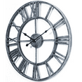 thumbnail image 2 of Thicker Metal Large Wall Clock Home Decorative Industrial Clocks with Big Arabic Numerals,Retro Oversized Clock for Living Room Decor,Battery Operated,Silver, 2 of 8