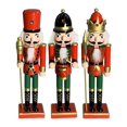 thumbnail image 2 of Figuras de Cascanueces de 30 cm, figuras de decoración de Navidad, adorno de muñeca para el escritorio del hogar y la Oficina 3pcs conjunto perfke Soldado de Cascanueces, 2 of 9