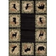 thumbnail image 5 of HomeRoots Decor 371929 23 x 86 in. Black Polypropylene Runner Rug, 5 of 7