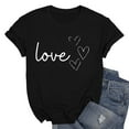 thumbnail image 5 of TRUBKH Womens Tops Valentines Day Women Tshirt Plus Size Shirts Valentine Shirts for Women Casual Shirts for Women Red Tshirt for Women Graphic Shirts for Women Light Ashy M, 5 of 7