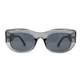thumbnail image 2 of Mod Womens Square Large Cat Eye Sunglasses Slate Black, 2 of 4