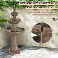 thumbnail image 3 of Haverchair Outdoor Pineapple Italian Water Fountain - 48.4" H Floor Bubbler Garden Waterfalls Fountain, 3 Tiered Cascading Freestanding Garden Fountain for Indoor, Yard, Lawn and Garden Décor, 3 of 8