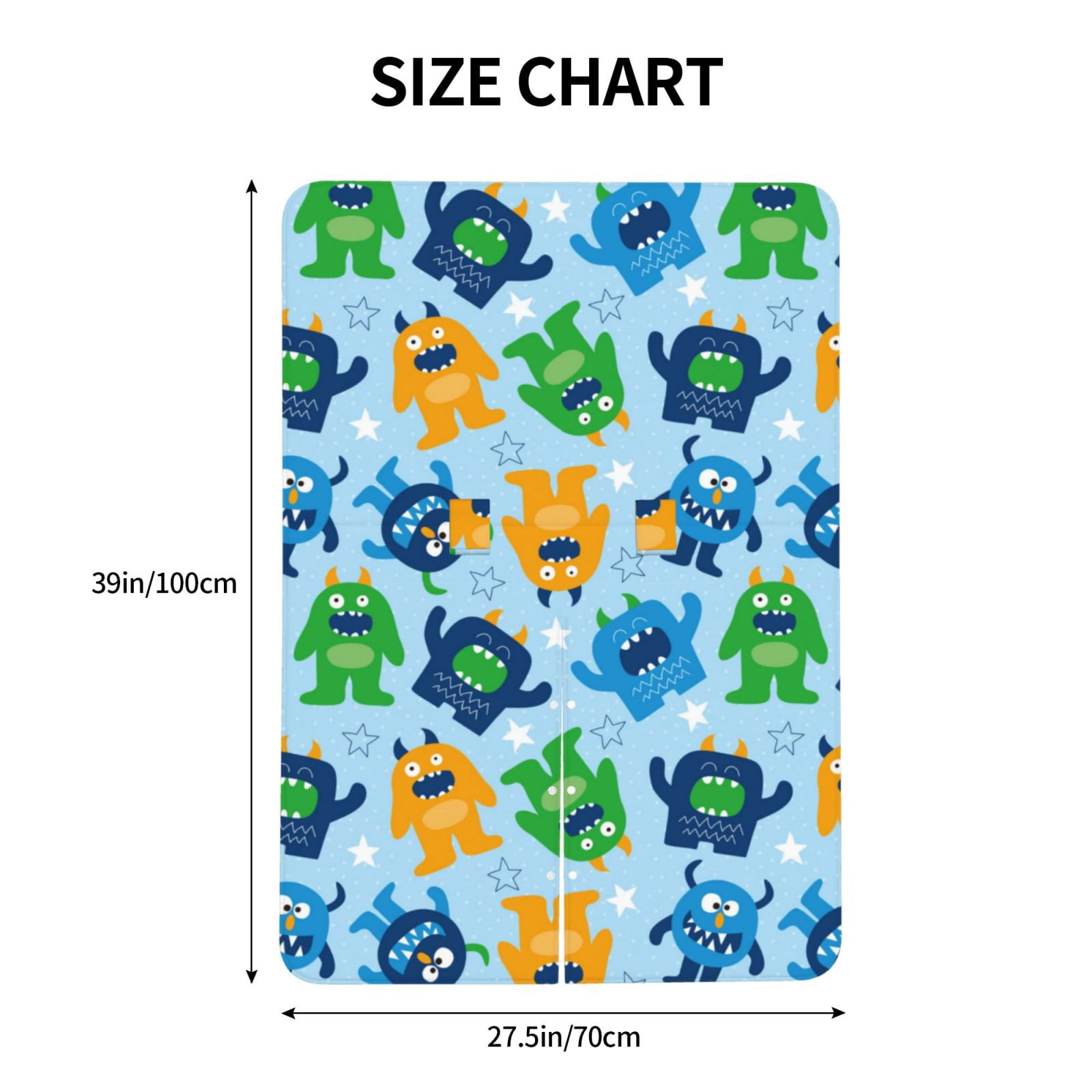 Naloa Cartoon Monster Baby Car Seat Cover, Breathable Baby Carrier Cover, Multiuse Baby Carrier Cover & Nursing Breastfeeding Cover