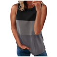 thumbnail image 1 of Camisetas sin mangas básicas de cuello redondo para mujer, camisas casuales sueltas sin mangas a juego de colores Pompotops lopia989587, 1 of 3