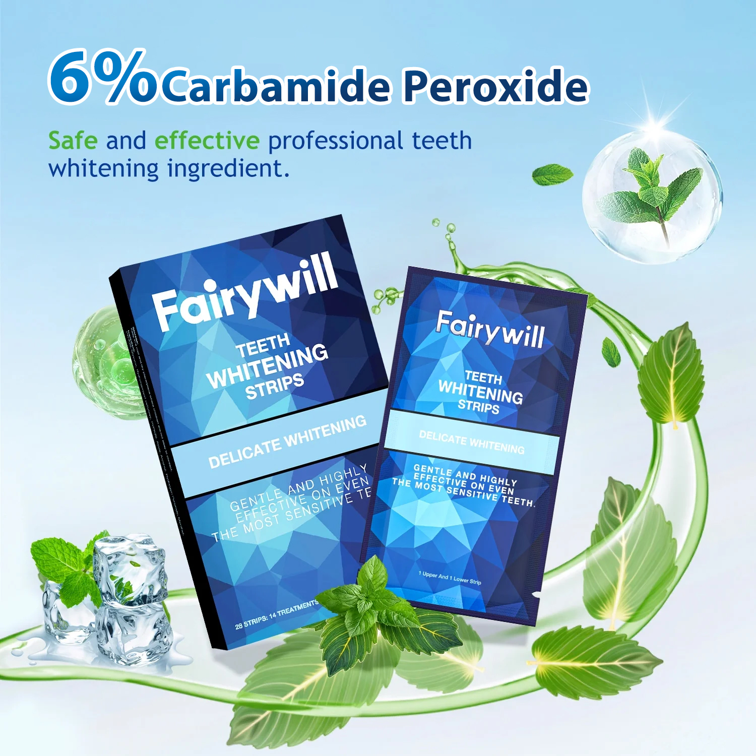 Fairywill LED Teeth Whitening Strips Kit With Blue Light photo 6