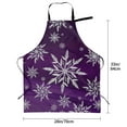 thumbnail image 2 of Kdxio Snowflake Gradient Purple Apron with Pockets Adjustable Kitchen Aprons for Men Women Waterproof Aprons for Cooking,Drawing,Crafting, Baking Household Cleaning, 2 of 8