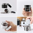 thumbnail image 6 of ABPETE Coffee Canister Travel Jar, Mini Airtight Stainless Steel and Glass Food Storage Container Great for Coffee Bean and Coffee Grounds- White, 1.4 OZ, 6 of 10