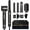 Silver, variant on 7-in-1 Hair Dryer Brush Set with Diffuser & Concentrator - Professional Ionic Hot Air Styler with Auto-Wrap Curler for Straight, Wavy & Curly Hair, Includes Storage Case
