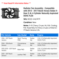 thumbnail image 2 of Radiator Fan Assembly - Compatible with 2013 - 2017 Buick Verano Sedan 4-Door 2.4L 4-Cylinder Naturally Aspirated DOHC FLEX 2014 2015 2016, 2 of 2