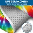 thumbnail image 4 of Colorful Rainbow Tie Dye Spiral Pattern Bathroom Rugs Sets 3 Piece,Toilet Cover Set,Absorbent Non Slip Bathroom Mats Sets with U-Shaped Contour Rug Toilet Rug Set, 4 of 5