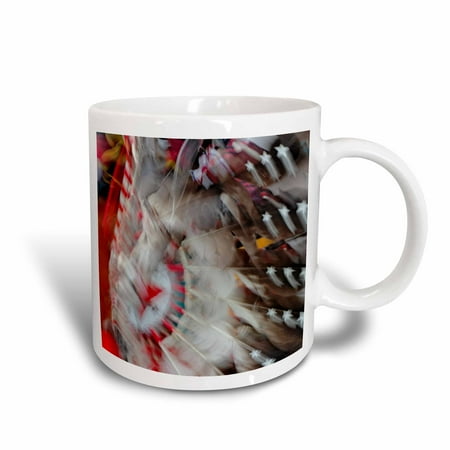3dRose Native American Indian dance, Montana - US27 AJE0094 - Adam Jones, Ceramic Mug, 15-ounce