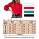 thumbnail image 2 of Blusa informal de negocios con cuello de lazo para mujer, camisa de manga larga de Color sólido para el trabajo, 2 of 4