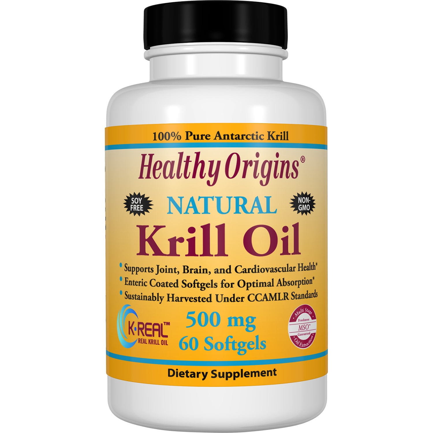 Healthy Origins Krill Oil Softgels, 500 Mg, 60 Ct