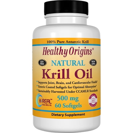 Healthy Origins Krill Oil Softgels, 500 Mg, 60 Ct