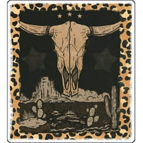 Wickedgoodz Steer Skull Desert Vinyl Decal - Western Bumper Sticker - for Laptops Tumblers Windows Cars Trucks Walls