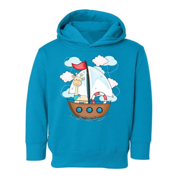 Giraffe On A Boat Hoodie Toddler -Image by Shutterstock, 5 Toddler