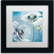 Trademark Fine Art "Blue Dance II" Canvas Art by Lisa Audit, White Matte, Black Frame