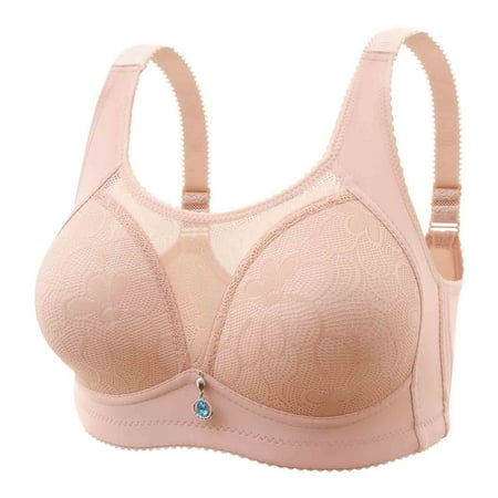 EOYWHK Strapless Bras for WomenWoman Color Comfortable Hollow Out Perspective Bra Underwear No Rims
