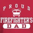 thumbnail image 3 of CafePress - Proud Firefighter's Dad Dark T Shirt - Men's Classic Graphic Cotton T-Shirt, 3 of 4