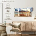 thumbnail image 4 of Elephant Stock Window To Summer Beach Wall Art - Horizontal Multi Panel Canvas - Living Room Wall Decor - Beach Multi Panel - Red And Beige Decor - 22" x 10", 4 of 4