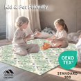 thumbnail image 4 of ODIKA 5'x7' Machine Washable Non-Slip Area Rug, Snowflake Cascade Design Cushioned with Merry Wishes Typography High Traffic Rug, Green, 625430, 4 of 5