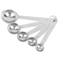thumbnail image 1 of Juego de 5 cucharas medidoras de Acero inoxidable Ormromra herramientas de cocina para hornear, 1 of 8