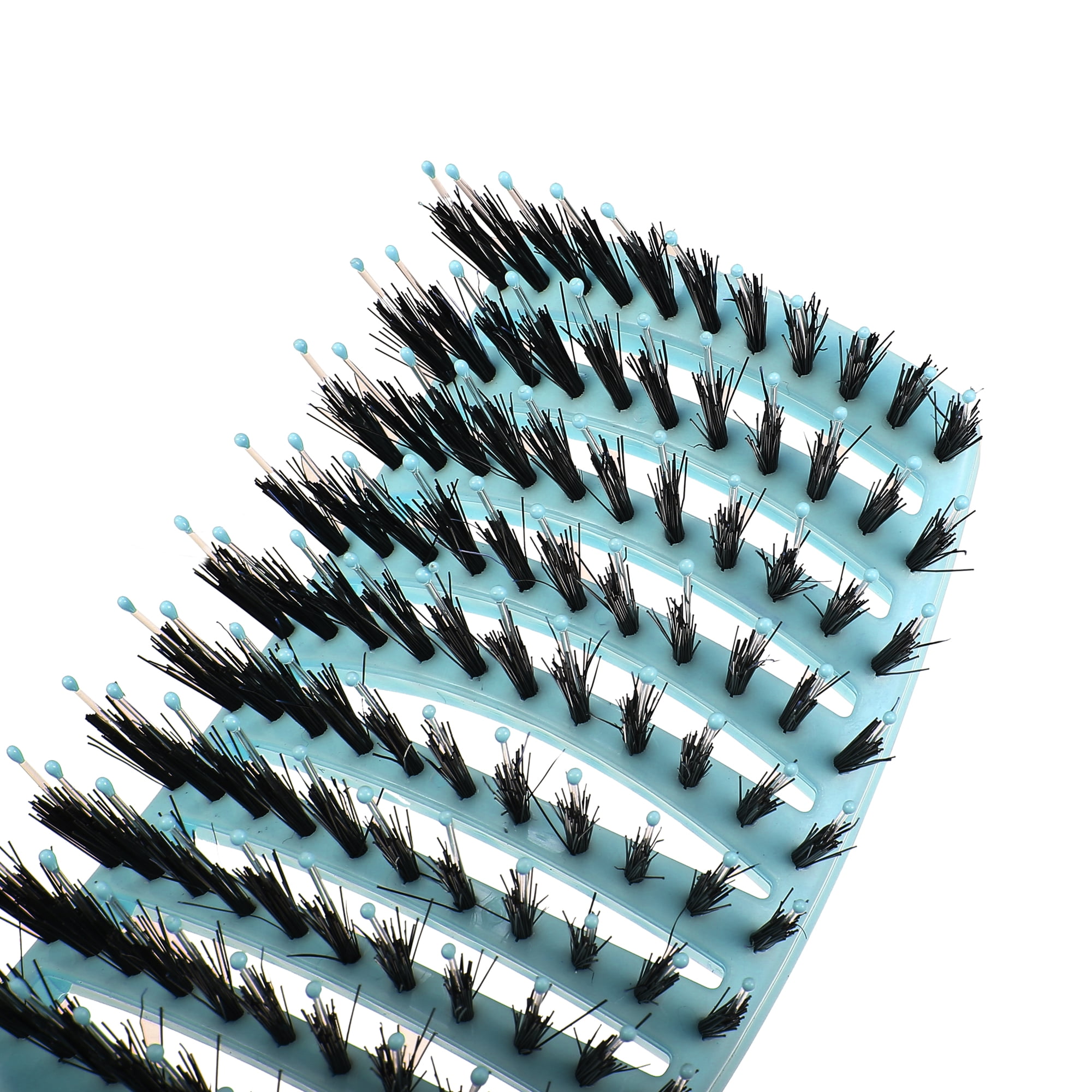 Unique Bargains 1Pc Vent Detangling Brush with Detangling Pins Hair Comb Blue