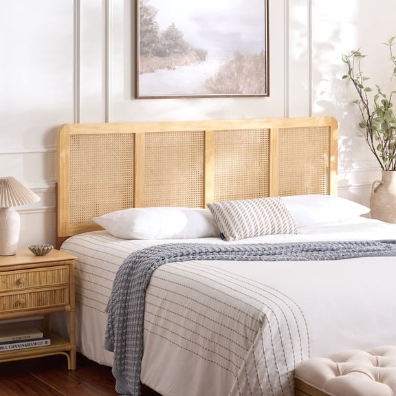 Safavieh Daishi Panel Rattan King Headboard, Natural