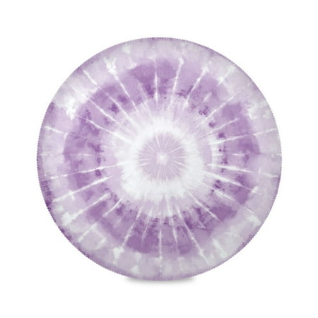 

Round Plate Mat 15.4x15.4 Inchesx4 Placemat Table Mat Kitchen Mat Coffee Mat Fabric Thick Strong Wear-Resistant Heat Resistance Purple Tie Dye