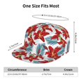 thumbnail image 6 of Uemuo Lilies Flowers Pattern Women's Baseball Cap,Straight Brim Hat,Golf Dad Hat,Travel Hat,Sun Protection Cap,Everyday Accessory, 6 of 9