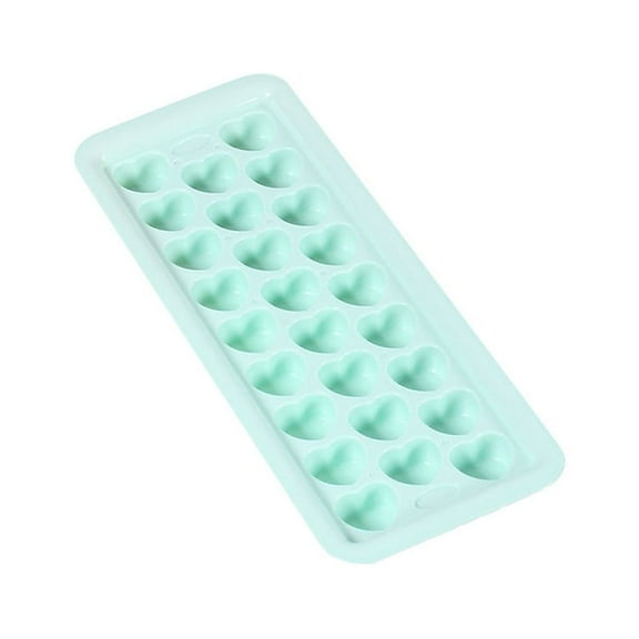 Christmas Clearance Sale, Hilingoto Green Small-Sized Ice Cube Tray, Mint Green, 26 Compartments, Heart-Shaped Design., Five Pointed Star Square Heart Shaped Ice Ice Pellet Mold Silicone 26 Shaped