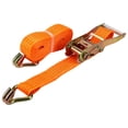 thumbnail image 3 of Tie Down Straps, Safe Orange Ratchet Strap With Double J Hook For Trailer, 3 of 8