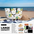 thumbnail image 5 of Wukai Dinosaur on Excavator Print Zipper Bag,large Beach Tote Bag,Waterproof Sandproof Bag,Grocery and Picnic Tote Travel Bag, 5 of 5