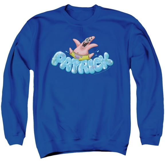 Spongebob Happy Go Lucky Patrick Unisex Adult Crewneck Sweatshirt