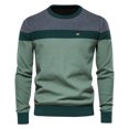 thumbnail image 1 of TIHLMK Men's O-neck Sweater Soft Casual Sweaters For Men Classic Pullover Sweaters With Ribbing Edge, 1 of 4