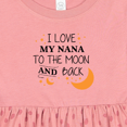 thumbnail image 4 of Inktastic I Love My Nana to the Moon and Back Girls Baby Dress, 4 of 5