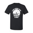 thumbnail image 2 of Wild Bobby,I Can't Work Today My Arm is in Cast, Father's Day, Men Graphic Tees, Black, Small, 2 of 3