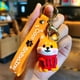 thumbnail image 3 of Cachorro de dibujos animados Llavero Pvc Corgi Muñeca Colgante Lindo Cachorro Coche Llavero, 3 of 3