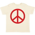 thumbnail image 3 of Inktastic Fun Red Peace Sign Boys or Girls Toddler T-Shirt, 3 of 5