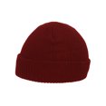 thumbnail image 3 of Rib Knit Slouch Beanie, Burgundy, 3 of 4