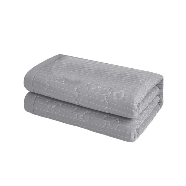 Dark Grey Thick Quilted Mattress Pad Non-Slip Bed Topper Mattress Cover Washable Mattress Protector Foldable Mattress Pad For Bed 90X200 Cm 35.4X78.7 Inch 1.76 Lbs