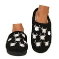 thumbnail image 3 of Shadoumai Halloween Slippers Pumpkin Slippers for Womens Mens Cute Comfy Bedroom Shoes,Home House Ladies Fuzzy Slipper,indoor Outdoor Memory Foam Slipper, 3 of 9