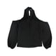 thumbnail image 1 of bar III Womens Keyhole Cold Shoulder Blouse, deepblack, XL, 1 of 2