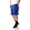 thumbnail image 1 of Ma Croix Men's Lightweight Stripe Track Shorts with Drawstring, 1 of 4